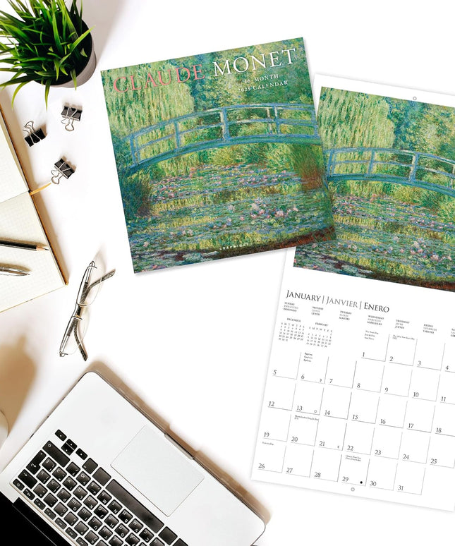 Calendario 2025 Pared 12M - Monet