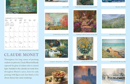 Calendario 2025 Pared 12M - Monet