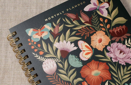 Agenda sin Fecha Mensual - Flowers