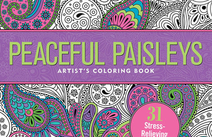 Libro para Pintar - Peaceful Paisleys