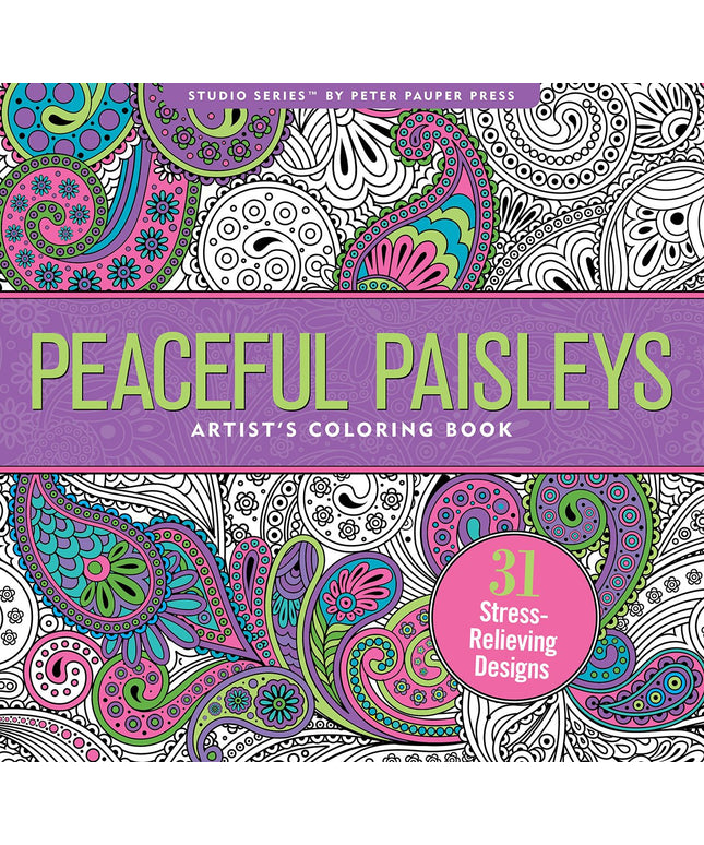 Libro para Pintar - Peaceful Paisleys