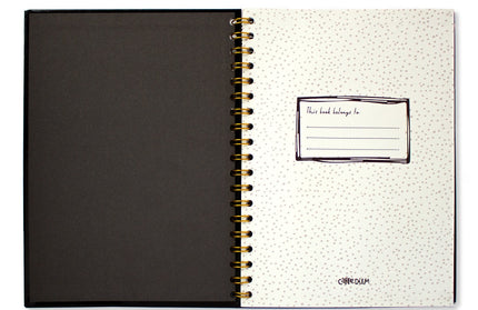 Cuaderno Anillado Diseño Black