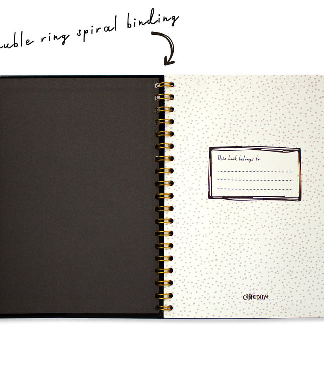 Cuaderno Anillado Diseño Black