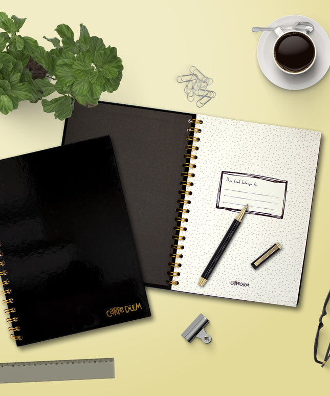 Cuaderno Anillado Diseño Black