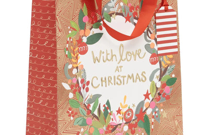 Bolsa Regalo Grande Navidad - Corona With Love