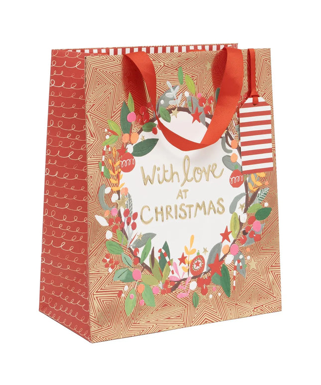 Bolsa Regalo Grande Navidad - Corona With Love