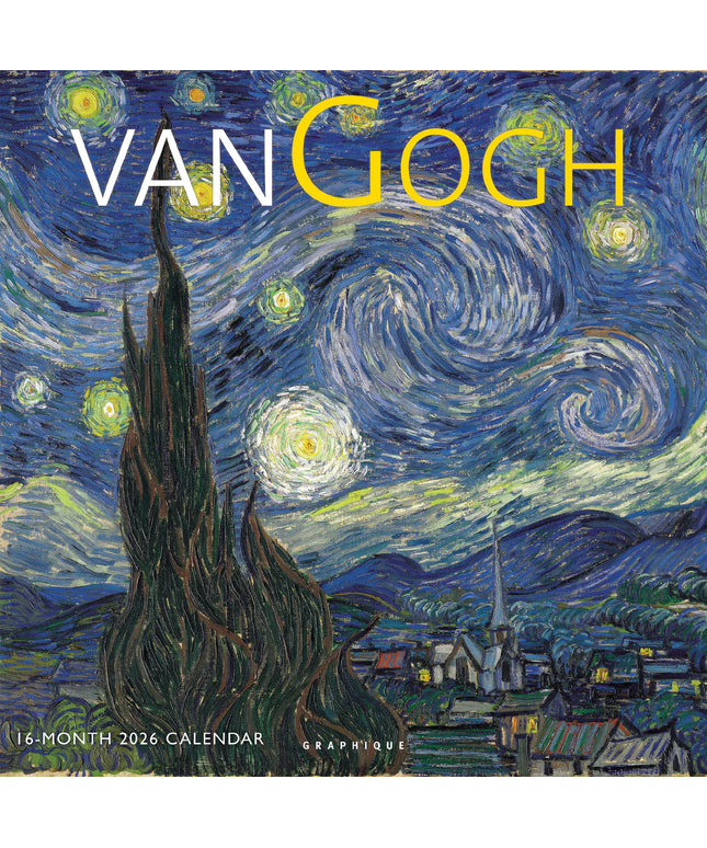 Calendario 2026 Pared 12M - Van Gogh