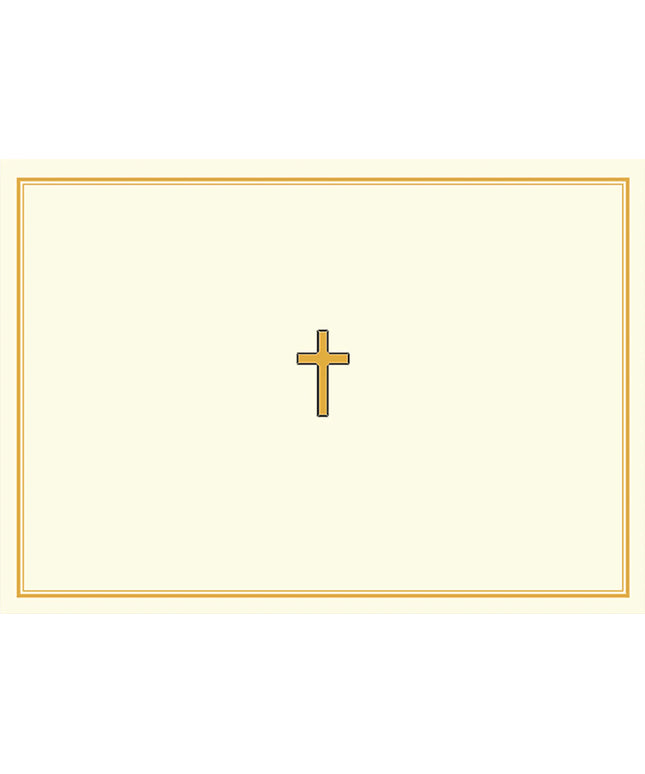Caja Tarjetas y Sobres - Cruz de Oro