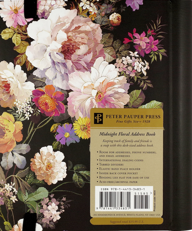 Libreta direcciones Floral