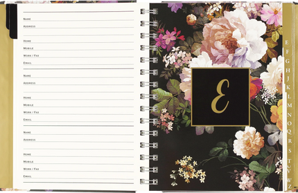 Libreta direcciones Floral