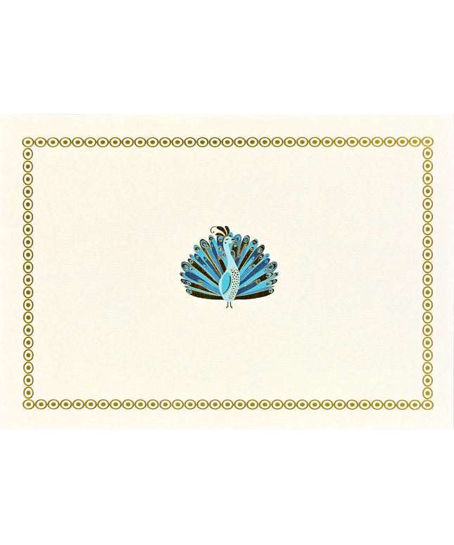 Caja Tarjetas y Sobres - Peacock