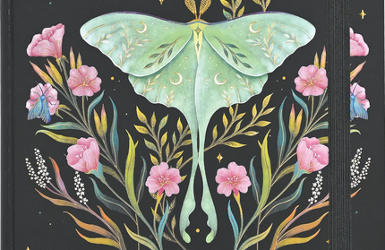 Libreta con Elástico Mediana - Luna Moth