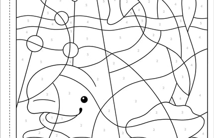 Libro para Colorear por números - Under the Sea