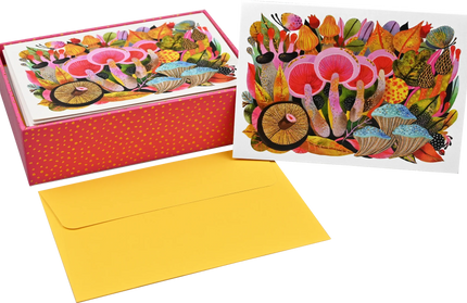 Caja Tarjetas y Sobres - Mushroom Medley