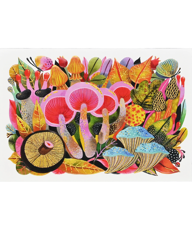 Caja Tarjetas y Sobres - Mushroom Medley