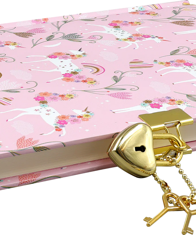 Diario  de Vida - Unicornios y Flores