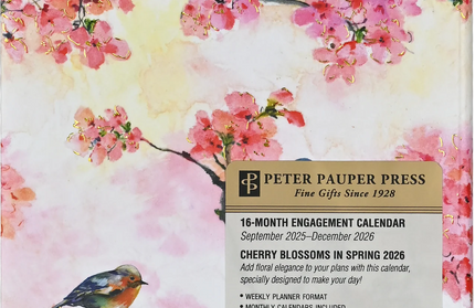 Agenda 2026 Sem Vista 16M - Cherry Blossoms