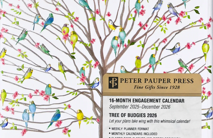 Agenda 2026 Sem Vista 16M - Tree of Budgies