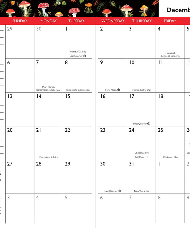 Agenda 2026 Bolsillo 24M - Mushrooms