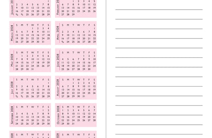 Agenda 2026 Bolsillo 24M - Watercolor Garden