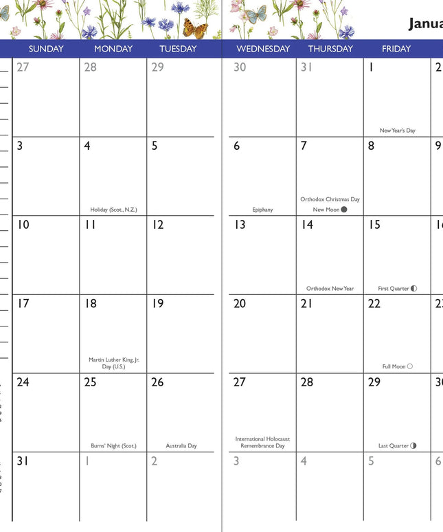 Agenda 2026 Bolsillo 24M - Wildflower Garden