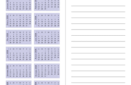 Agenda 2026 Bolsillo 24M - Wildflower Garden