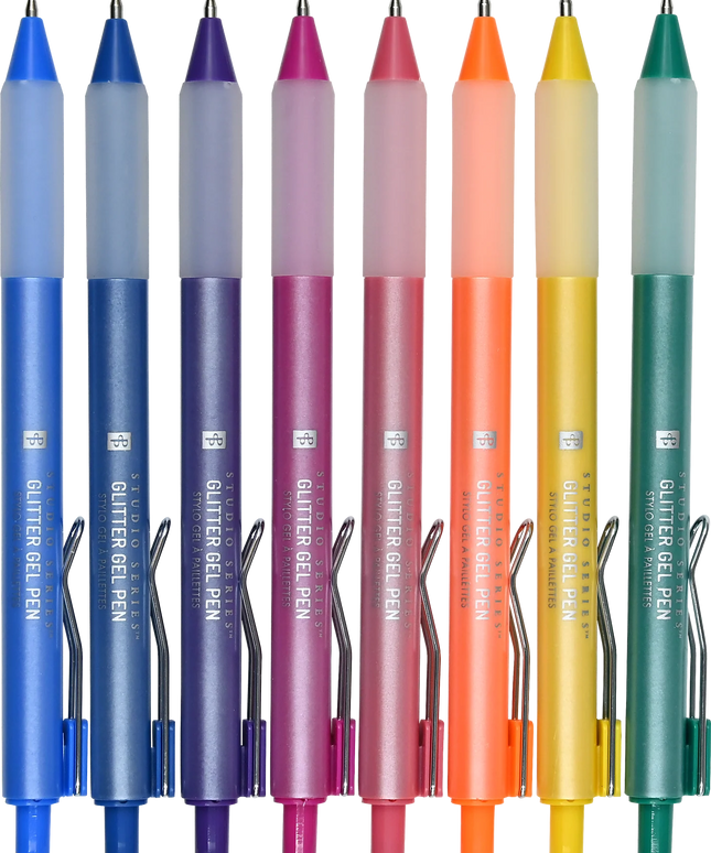 Set 8 Bolígrafos Gel - Glitter