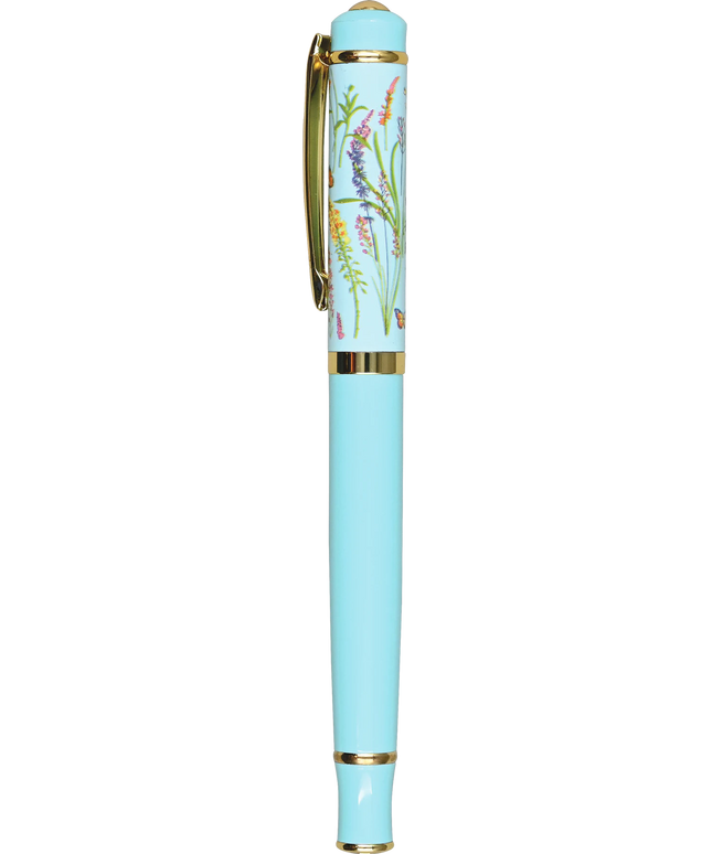Pluma Estilografica - Flores y Mariposas