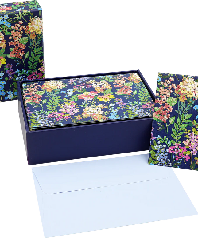 Caja Tarjetas y Sobres - Pradera de Flores