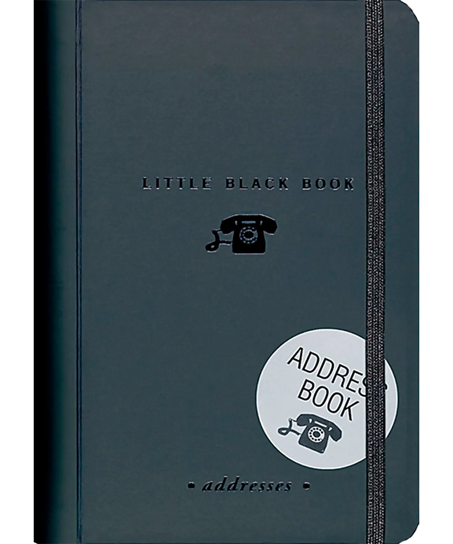 Libreta de Contactos y Direcciones - Negro