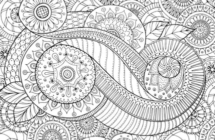 Libro para Pintar - Peaceful Paisleys