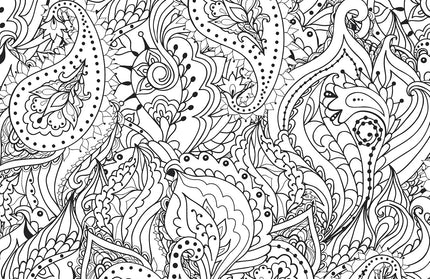Libro para Pintar - Peaceful Paisleys