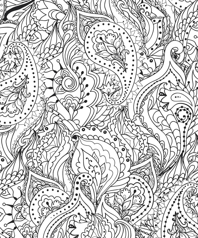 Libro para Pintar - Peaceful Paisleys