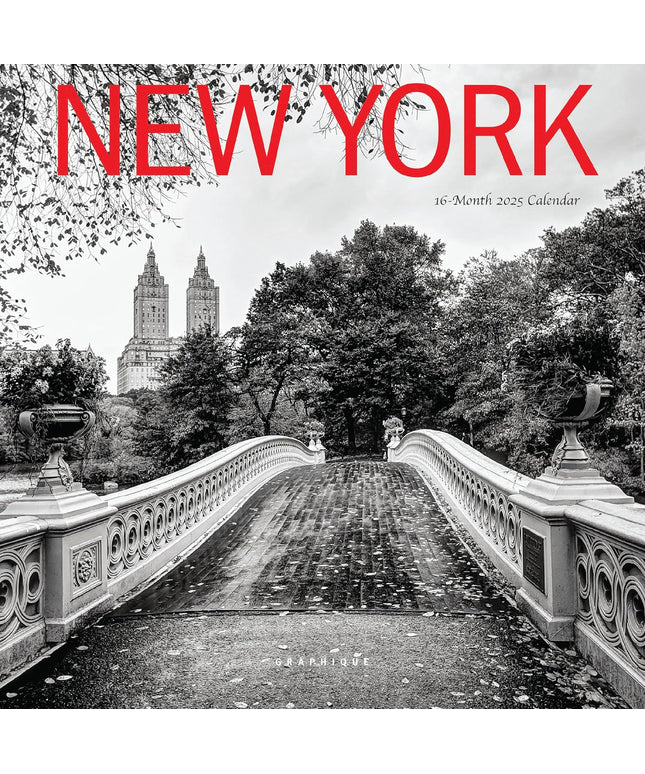 Calendario 2025 Mini Pared 12M - New York