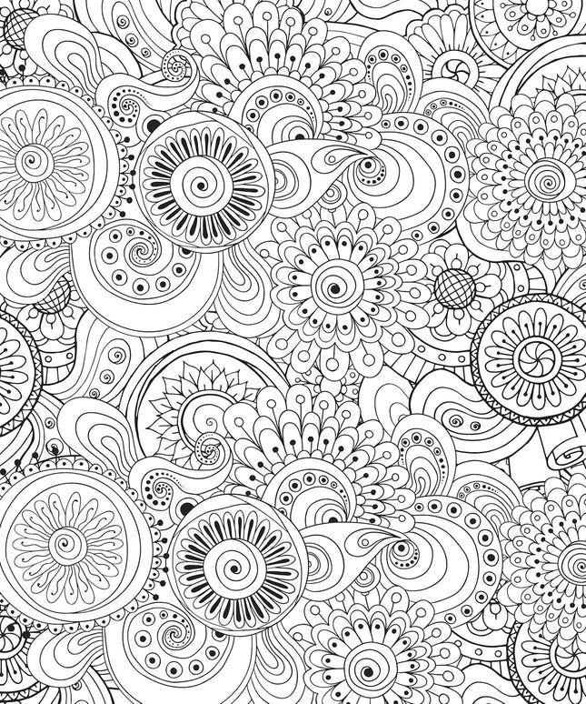 Libro para Pintar - Peaceful Paisleys