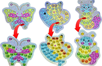 Set Stickers Arte Diamante - Cute