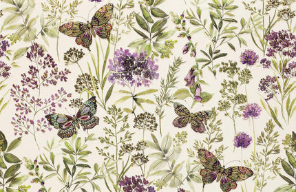 Caja Tarjetas y Sobres - Amethyst Butterflies