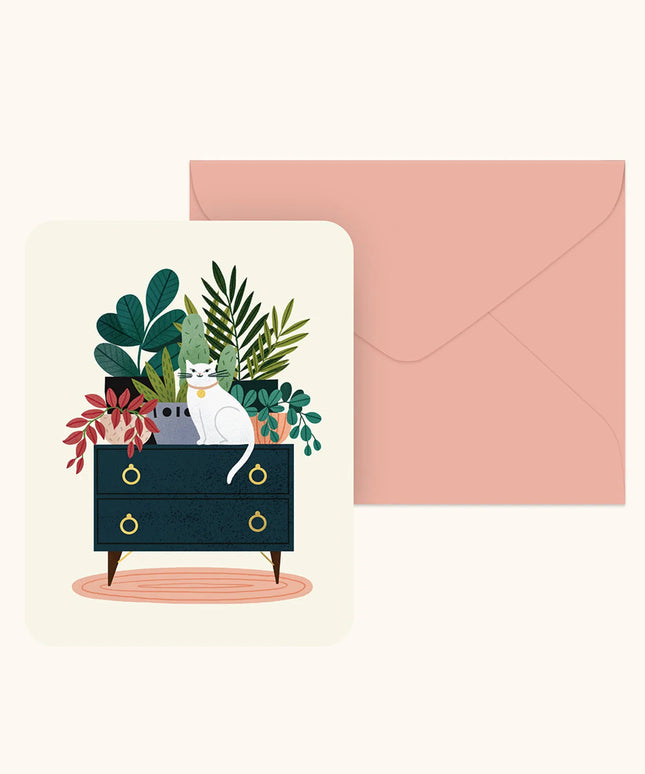 Caja Tarjeta con Sobre - House Cat