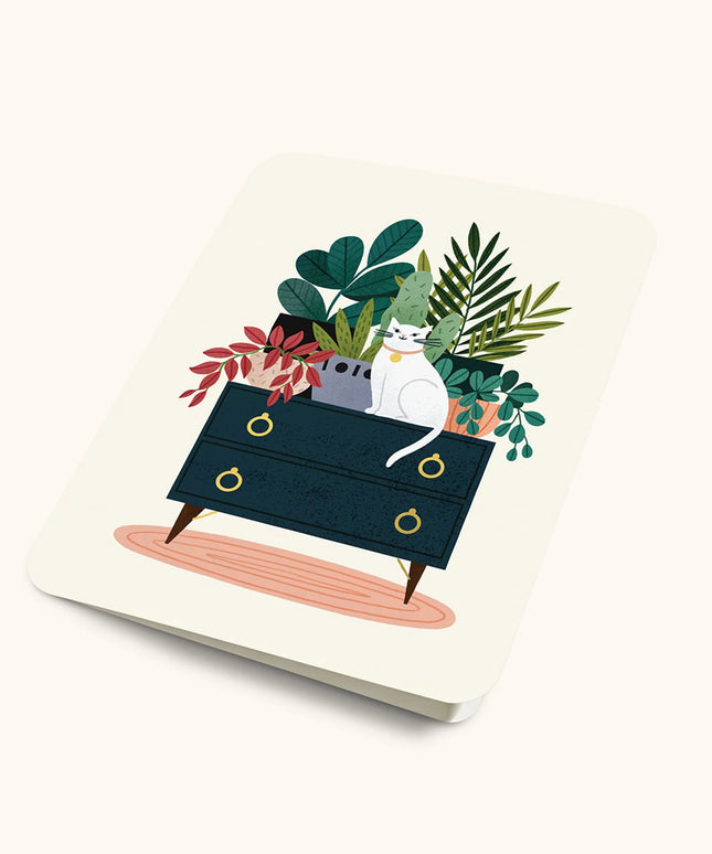 Caja Tarjeta con Sobre - House Cat