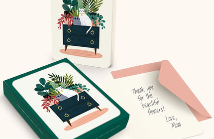 Caja Tarjeta con Sobre - House Cat