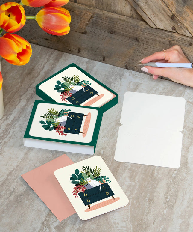 Caja Tarjeta con Sobre - House Cat