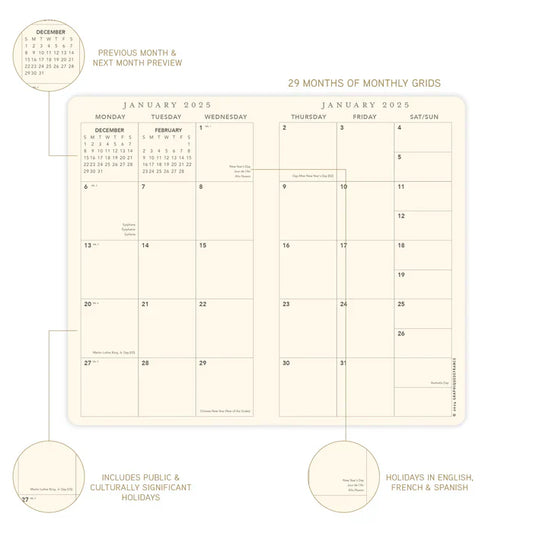 Agenda 2025 Apollo Black 29 Meses