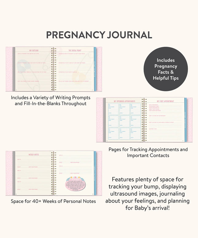 Diario de Embarazo Rosa -Bump For Joy!