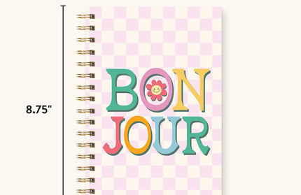 Cuaderno Anillado Mediano TD - Bonjour