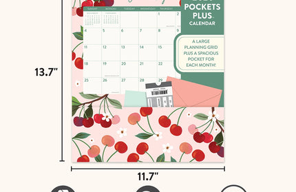 Calendario 2026 12M Con Bolsillos - Fruit and Flora