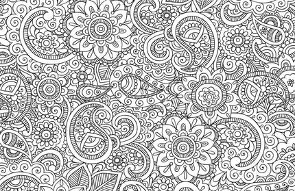 Libro para Pintar - Peaceful Paisleys