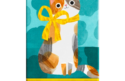 Libreta Cierre Magnetico Planet Cat Verde