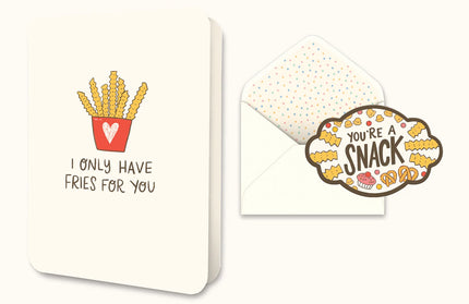 Tarjeta con Sobre - I only have fries for you