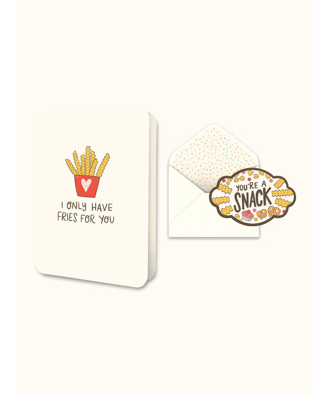 Tarjeta con Sobre - I only have fries for you