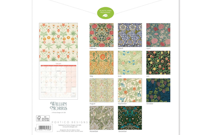 Calendario 2026 Familiar 12M - William Morris